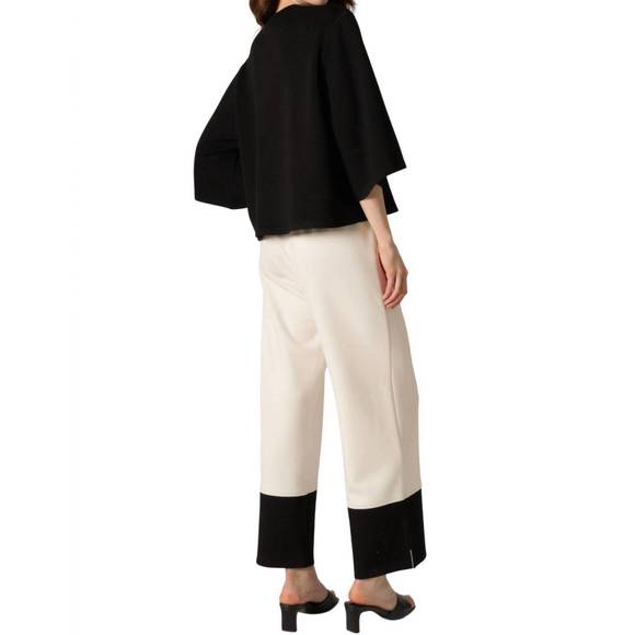 NEW BEFORE YOU butter modal 3/4 sleeve top in black - Picture 4 of 5